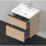 Badmeubel Duravit D-Neo Wand 63.4x45.2x62.5 cm Mat Natuur Eiken