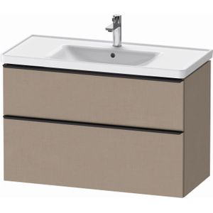 Duravit D-Neo wastafelonderkast 98.4x62.5x45.2cm 2 lades Linnen Mat de435607575