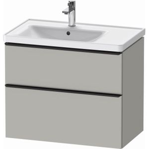 Badmeubel duravit d-neo wand 78.4x45.2x62.5 cm links mat betongrijs