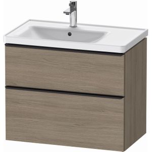 Badmeubel Duravit D-Neo Wand 78.4x45.2x62.5 cm Links Mat Eiken Terra Duravit