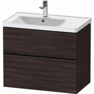 Badmeubel duravit d-neo wand 78.4x45.2x62.5 cm links mat kastanje