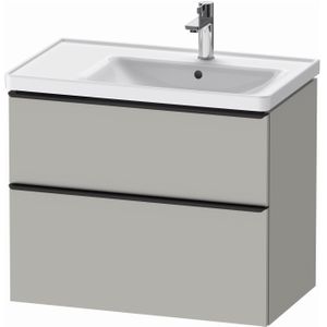 Duravit D-Neo wastafelonderkast 78.4x62.5x45.2cm 2 lades Betongrijs Mat de435800707