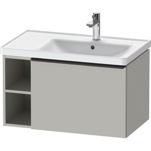 Duravit D-Neo wastafelonderkast 78.4x44x45.2cm 1 lade met softclose Betongrijs Mat de425700707