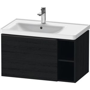 Badmeubel duravit d-neo wand 78.4x45.2x44 cm links mat eiken zwart