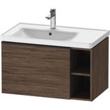 Badmeubel Duravit D-Neo Wand 78.4x45.2x44 cm Links Mat Noten (Donker) Duravit