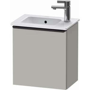 Fonteinkast Duravit D-Neo Wand 410x274x440 mm Links Mat Betongrijs