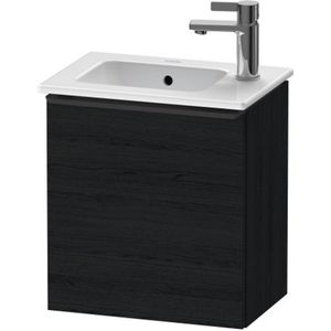 Duravit D-Neo wastafelonderkast 41x44x27.4cm Linksdraaiend 1 deur Eiken (zwart) Mat de4259l1616