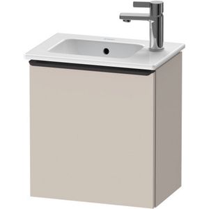 Fonteinkast Duravit D-Neo Wand 410x274x440 mm Links Mat Taupe
