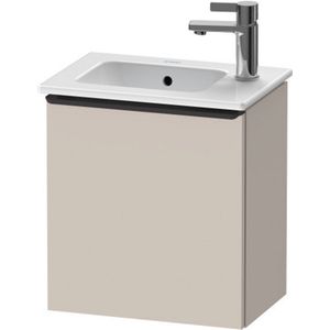 Fonteinkast duravit d-neo wand 410x274x440 mm links mat taupe