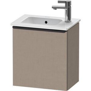 Duravit D-Neo wastafelonderkast 41x44x27.4cm Rechtsdraaiend 1 deur Linnen Mat de4259r7575