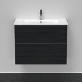 Badmeubel Duravit D-Neo Wand 81x46.2x62.5 cm Mat Eiken Zwart