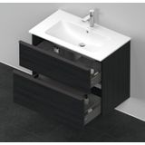 Badmeubel Duravit D-Neo Wand 81x46.2x62.5 cm Mat Eiken Zwart