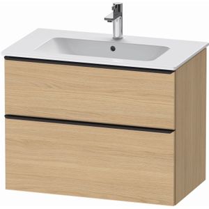 Duravit D-Neo wastafelonderkast 81x62.5x46.2cm 1 lade Natuur eiken Mat de436203030