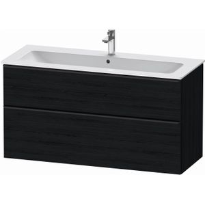 Badmeubel Duravit D-Neo Wand 121x46.2x62.5 cm Mat Eiken Zwart Duravit