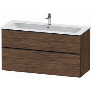 Badmeubel Duravit D-Neo Wand 121x46.2x62.5 cm Mat Noten (Donker)