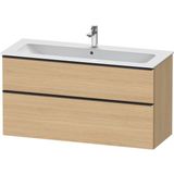 Badmeubel duravit d-neo wand 121x46.2x62.5 cm mat natuur eiken