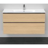 Badmeubel duravit d-neo wand 121x46.2x62.5 cm mat natuur eiken