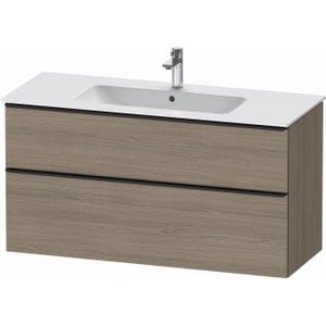 Badmeubel duravit d-neo wand 121x46.2x62.5 cm mat eiken terra