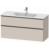 Badmeubel duravit d-neo wand 121x46.2x62.5 cm mat taupe