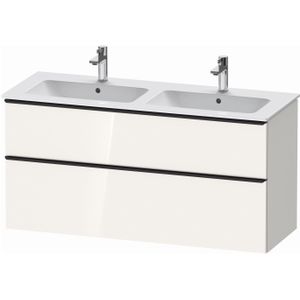 Duravit D-Neo wastafelonderkast 128x62.5x46.2cm 2 lades wit Hoogglans de436502222