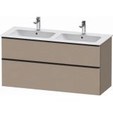 Duravit D-Neo wastafelonderkast 128x62.5x46.2cm 2 lades Linnen Mat de436507575