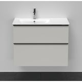 Badmeubel duravit d-neo wand 81x46.2x62.5 cm links mat betongrijs