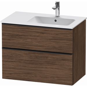 Badmeubel duravit d-neo wand 81x46.2x62.5 cm rechts mat noten (donker)