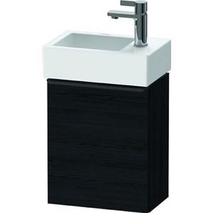 Duravit D-Neo wastafelonderkast 36.4x44x22.2cm Linksdraaiend 1 deur Eiken (zwart) Mat