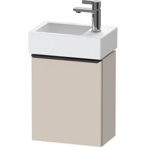 Duravit D-Neo wastafelonderkast 36.4x44x22.2cm Linksdraaiend 1 deur Taupe Mat de4218l9191