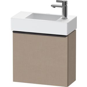 Duravit D-Neo wastafelonderkast 48.4x44x22.2cm Linksdraaiend 1 deur Linnen Mat de4219l7575