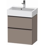 Badmeubel duravit d-neo wand 58.4x37.2x62.5 cm mat basalt