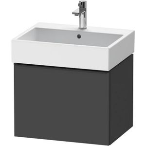 Duravit D-Neo wastafelonderkast 58.4x44x44.2cm 1 lade Grafiet Mat de427104949