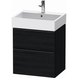 Badmeubel duravit d-neo wand 58.4x44.2x62.5 cm mat eiken zwart