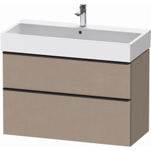 Duravit D-Neo wastafelonderkast 98.4x62.5x44.2cm 2 lades Linnen Mat de437407575