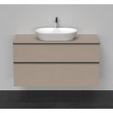 Duravit D-Neo wastafelonderkast 120x66.4x55cm 2 lades Linnen Mat de496907575