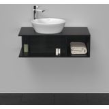 Badmeubel duravit d-neo wand 80x48x26 cm rechts mat eiken zwart