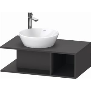 Duravit D-Neo wastafelonderkast 80x26x48cm Grafiet Mat de491804949