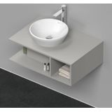 Badmeubel Duravit D-Neo Wand 80x55x26 cm Rechts Mat Betongrijs