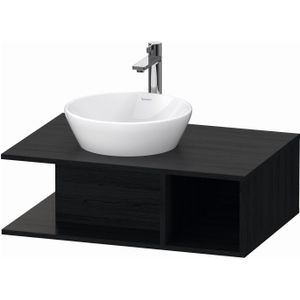 Badmeubel Duravit D-Neo Wand 80x55x26 cm Rechts Mat Eiken Zwart Duravit