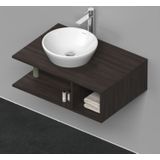 Badmeubel duravit d-neo wand 80x55x26 cm rechts mat kastanje (donker)