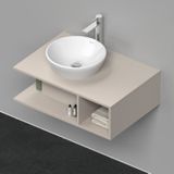 Badmeubel duravit d-neo wand 80x55x26 cm rechts mat taupe