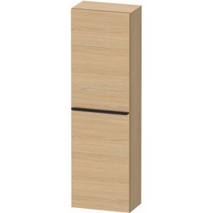 Hoge Kast Duravit D-Neo Kolomkast Wand 132 cm Linksdraaiend Mat Natuur Eiken