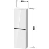 Hoge kast duravit d-neo kolomkast wand 132 cm linksdraaiend mat terra eiken