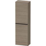 Hoge kast duravit d-neo kolomkast wand 132 cm linksdraaiend mat terra eiken