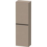 Duravit D-Neo halfhoge kast 40x24x132cm Rechtsdraaiend Linnen Mat de1318r7575