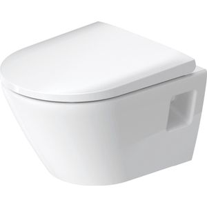 Duravit D-Neo hangtoilet compact met hygiëneglaze 37x48x40cm Wit