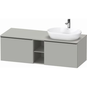 Badmeubel duravit d-neo wand 140x55x45.9 cm mat betongrijs rechts