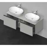 Badmeubel Duravit D-Neo Wand 140x55x45.9 cm Mat Betongrijs Duravit