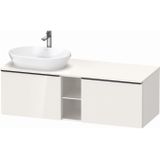 Badmeubel Duravit D-Neo Wand 140x55x45.9 cm Hoogglans Wit Links Duravit