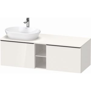 Badmeubel duravit d-neo wand 140x55x45.9 cm hoogglans wit links